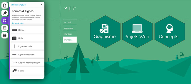 Utilisation de formes dans l'éditeur Wix
