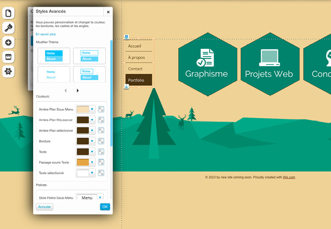 Menu vertical pour un navigation intuitive