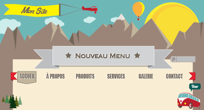 Nouvelles options de menu