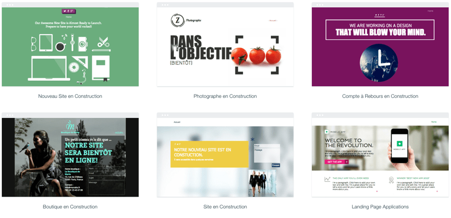 Templates Landing Page