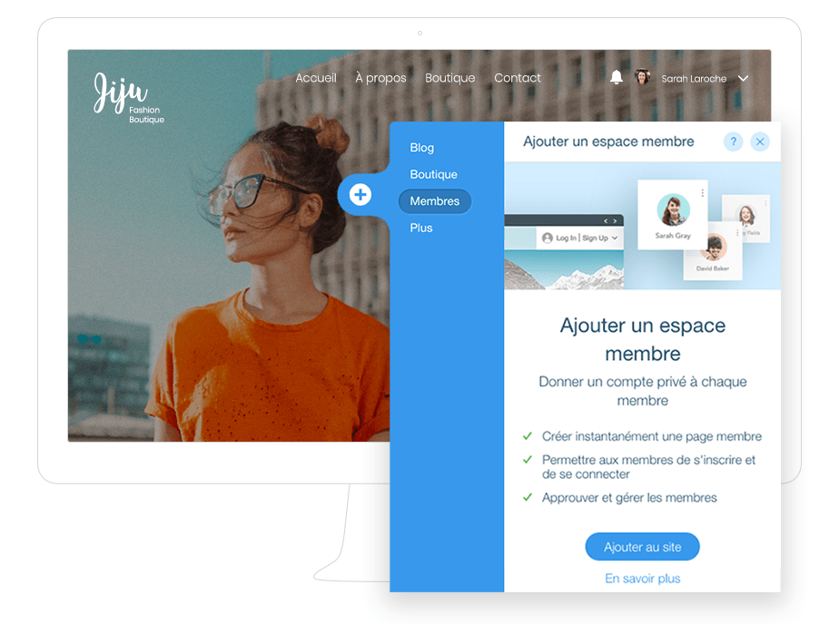 Espace membre Wix